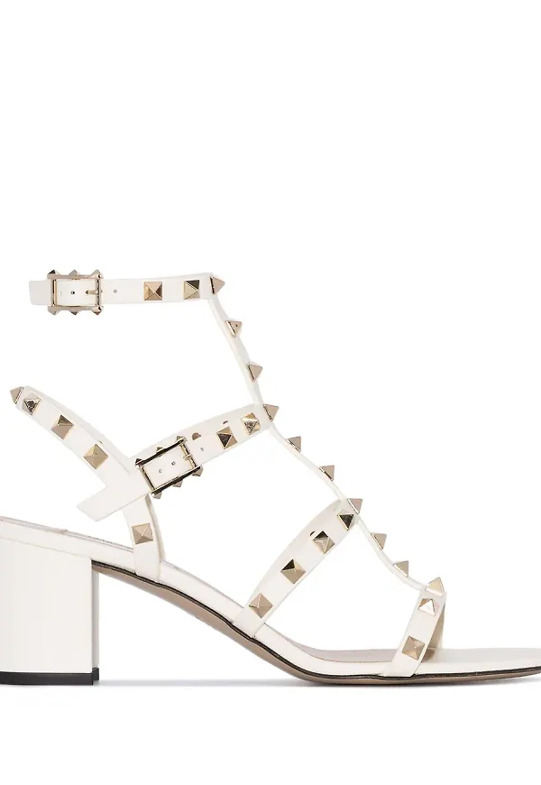 Valentino Garavani Rockstud sandaler - Vit