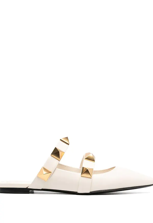 Valentino Garavani Rockstud slip-ons - Vit