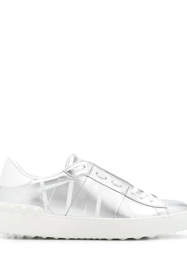 Valentino Garavani Rockstud sneakers - Silverfärgad