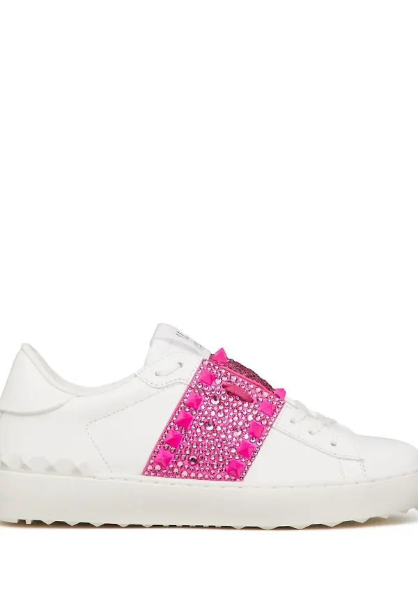 Valentino Garavani Rockstud sneakers med nitar - Vit