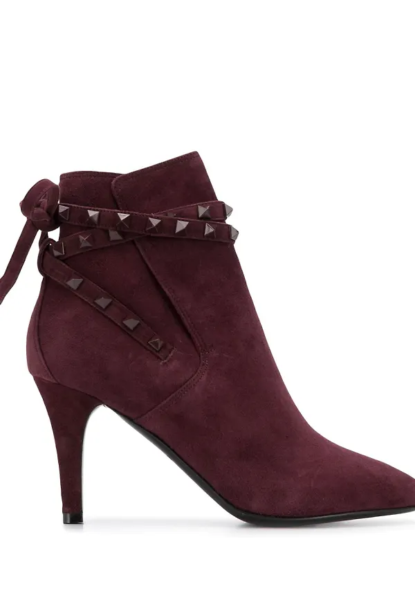 Valentino Garavani Rockstud stövletter - Lila