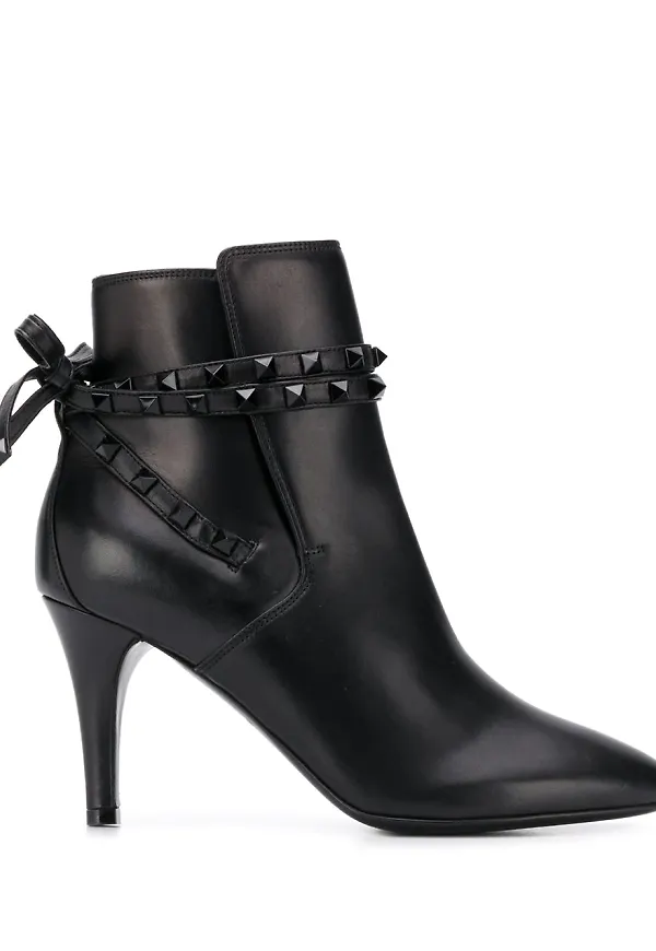 Valentino Garavani Rockstud stövletter - Svart