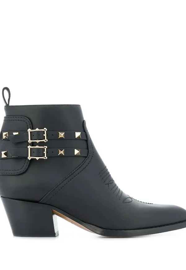 Valentino Garavani Rockstud stövletter - Svart