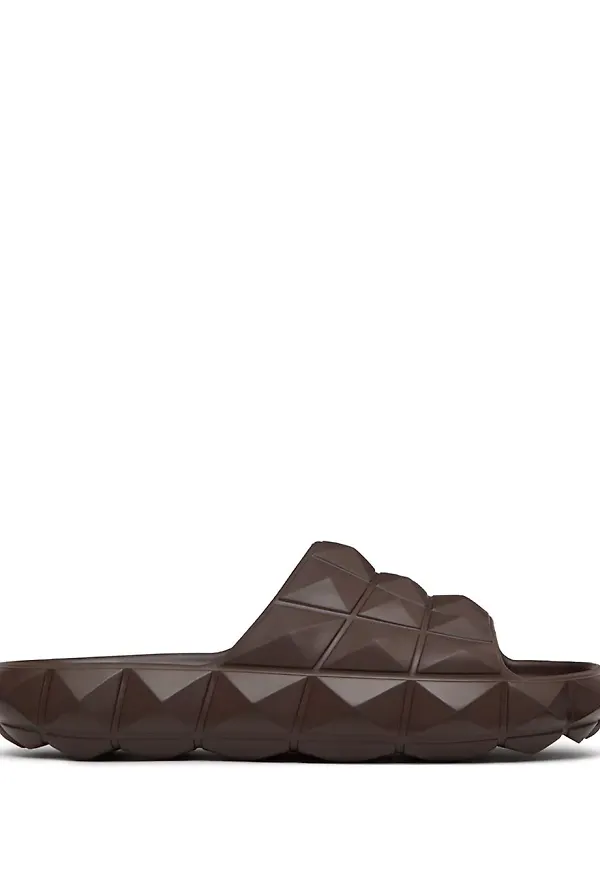 Valentino Garavani Rockstud tofflor - Brun