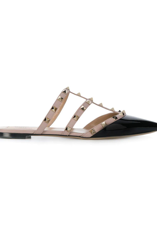 Valentino Garavani Rockstud tofflor - Svart