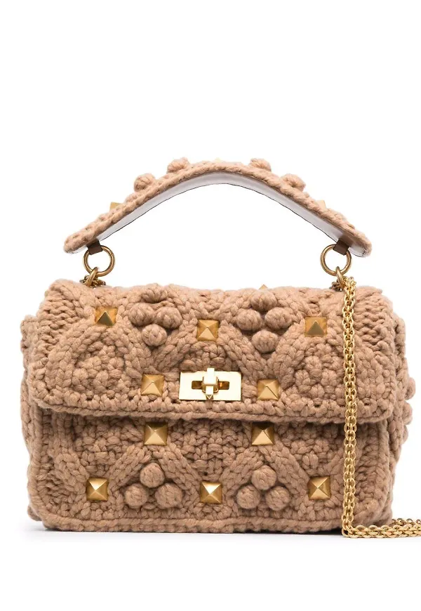 Valentino Garavani Rockstud totebag - Brun