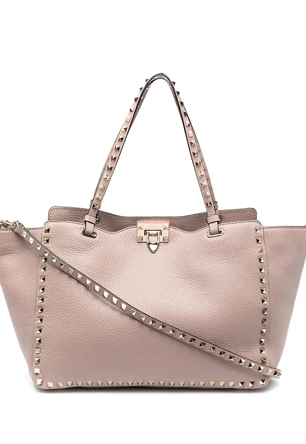 Valentino Garavani Rockstud totebag - Neutral