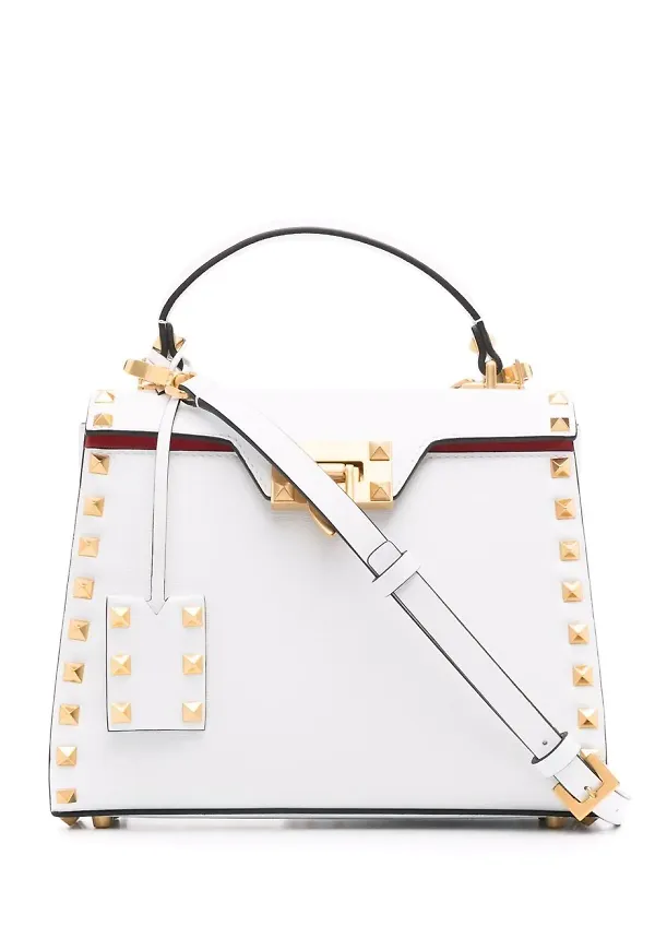 Valentino Garavani Rockstud totebag - Vit