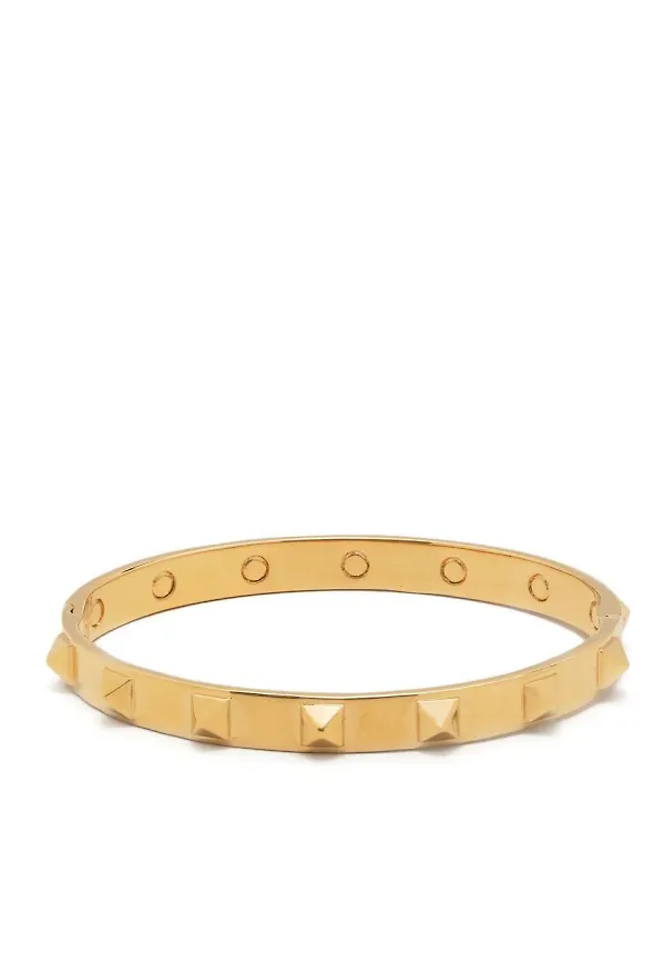 Valentino Garavani Rockstud utsmyckad armring - Guldfärgad