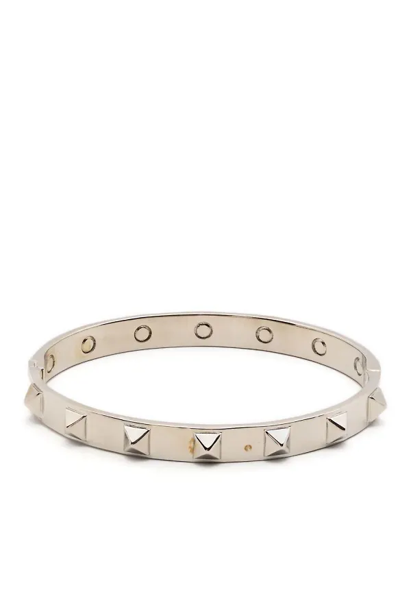 Valentino Garavani Rockstud utsmyckad armring - Silverfärgad