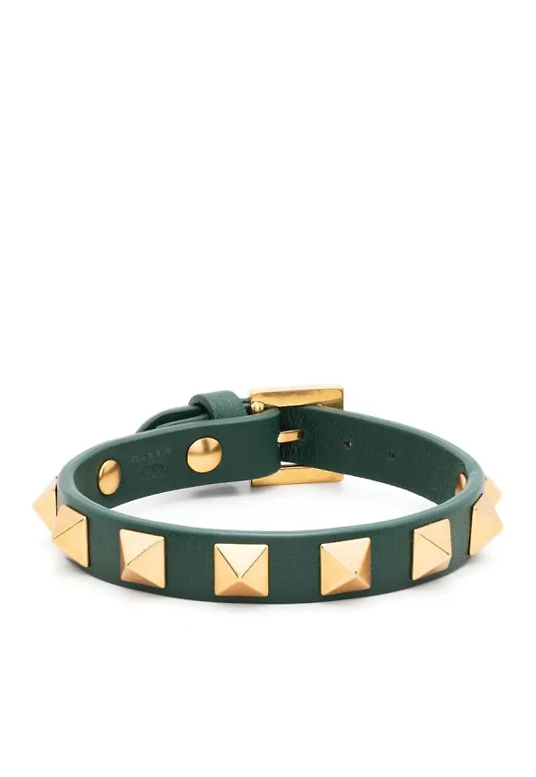 Valentino Garavani Rockstud utsmyckat armband - Grön