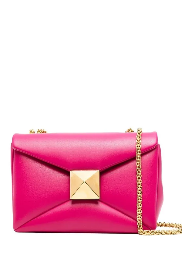 Valentino Garavani Roman Stud axelremsväska - Rosa