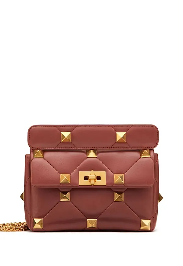 Valentino Garavani Roman Stud axelväska - Brun