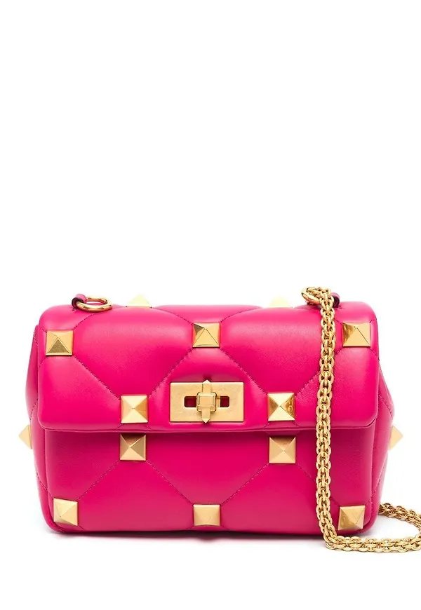 Valentino Garavani Roman Stud axelväska - Rosa