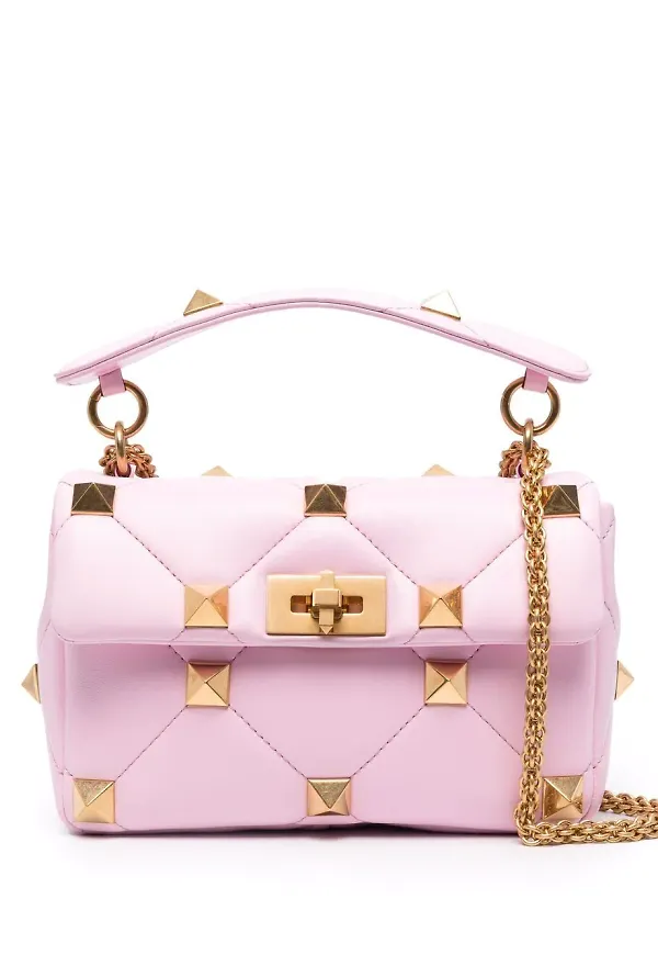 Valentino Garavani Roman Stud axelväska - Rosa