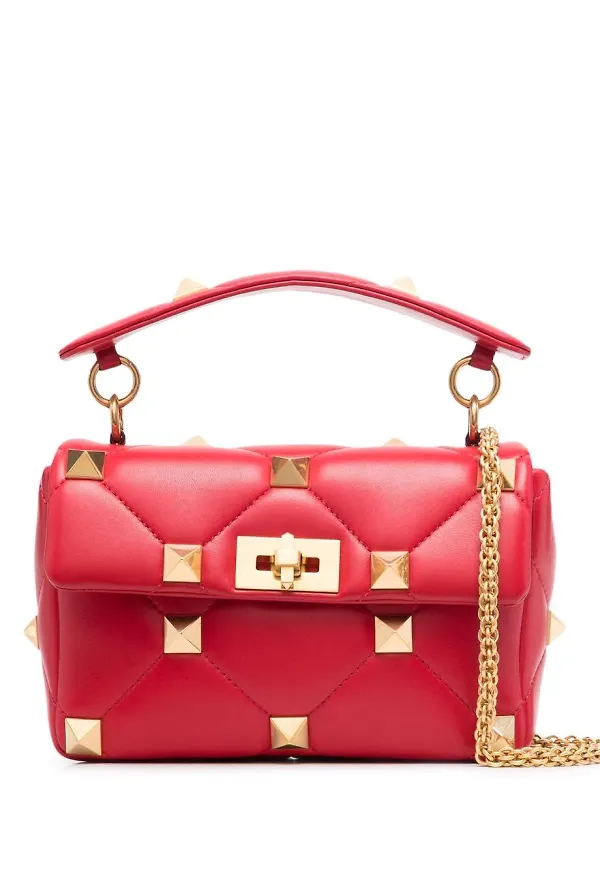 Valentino Garavani Roman Stud axelväska - Röd