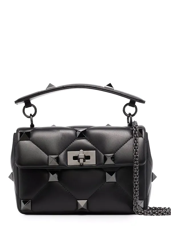 Valentino Garavani Roman Stud axelväska - Svart