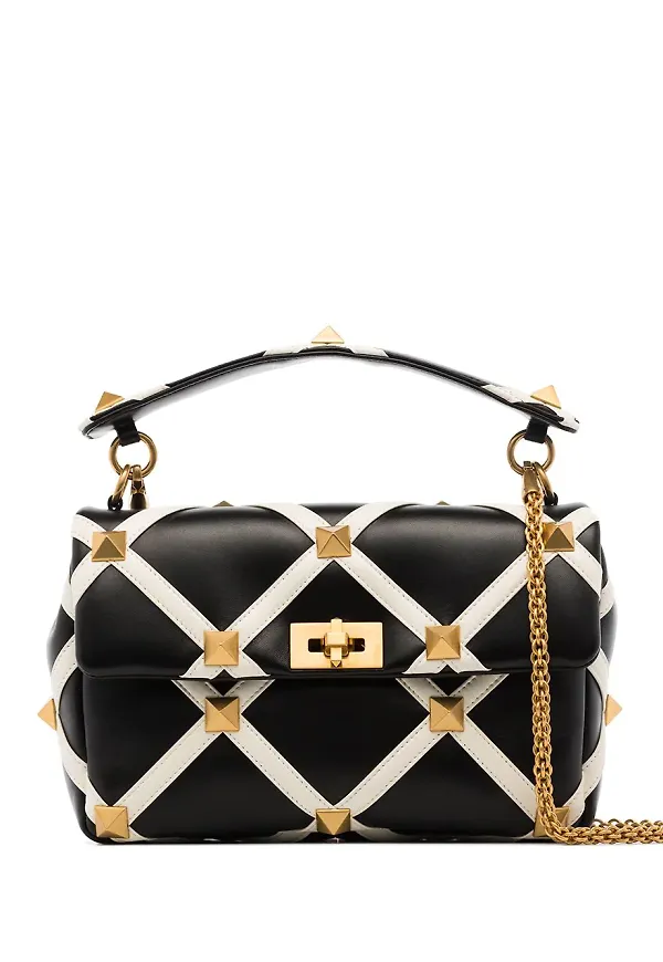 Valentino Garavani Roman Stud axelväska - Svart