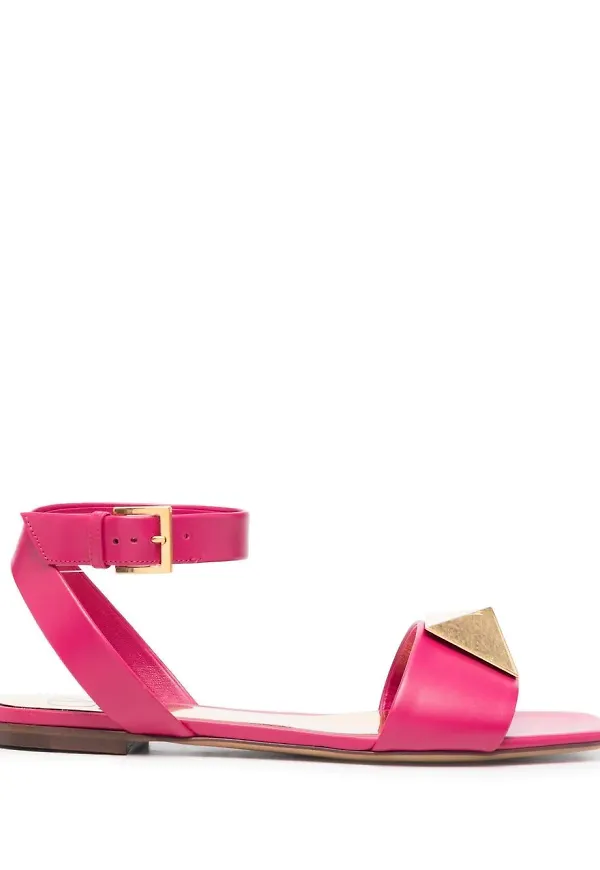 Valentino Garavani Roman Stud lädersandaler - Rosa