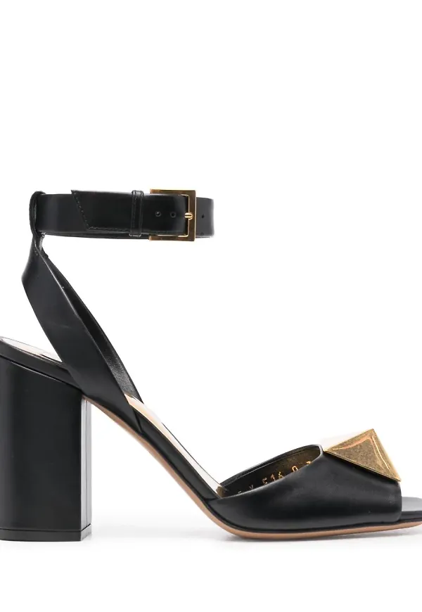 Valentino Garavani Roman Stud lädersandaler - Svart