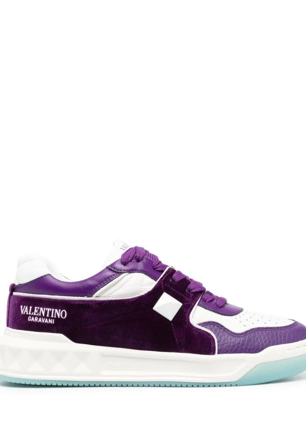Valentino Garavani Roman Stud låga sneakers - Lila