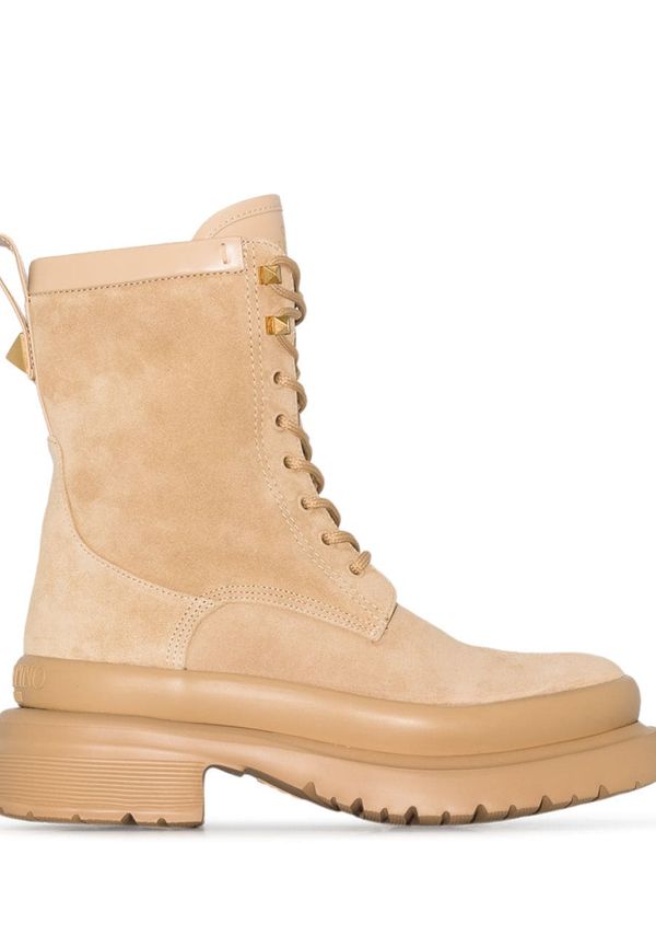 Valentino Garavani Roman Stud stövlar - Neutral
