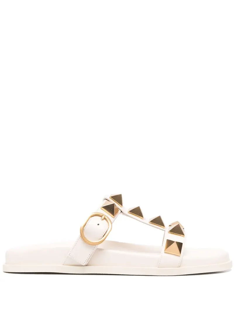 Valentino Garavani Roman Stud toffelsandaler - Neutral