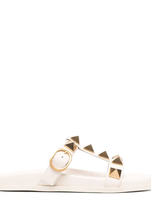 Valentino Garavani Roman Stud toffelsandaler - Neutral
