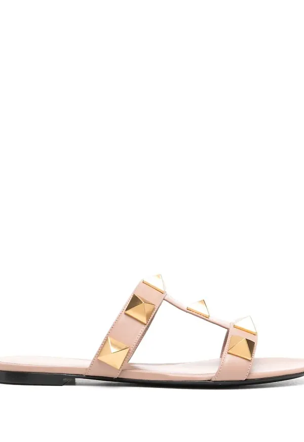 Valentino Garavani Roman Stud toffelsandaler - Neutral