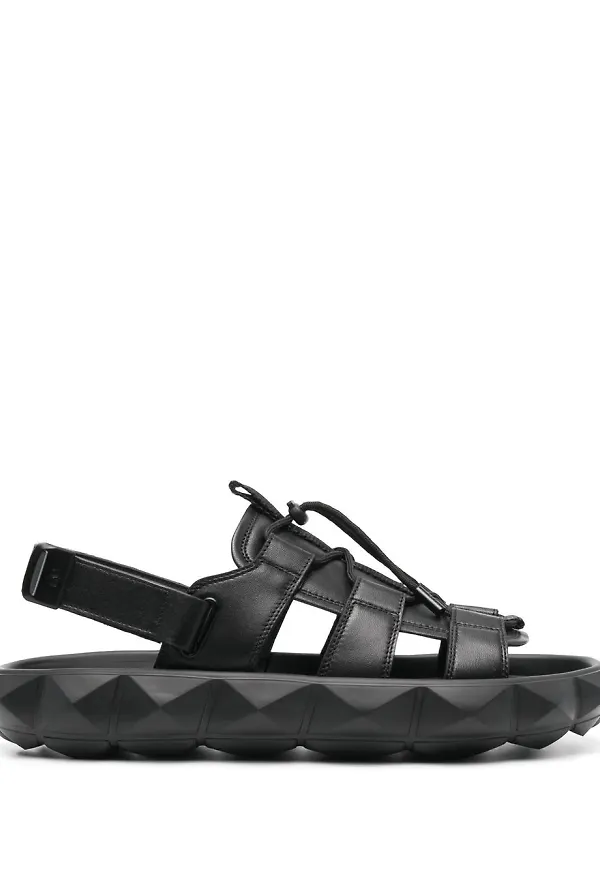 Valentino Garavani Roman Stud toffelsandaler - Svart