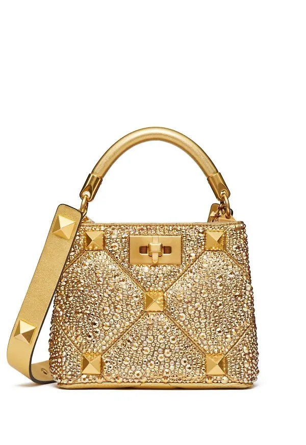 Valentino Garavani Roman Stud totebag - Guldfärgad