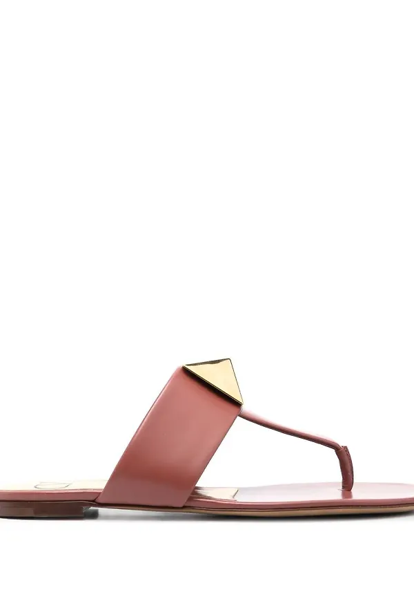 Valentino Garavani sandaler med nitar - Brun