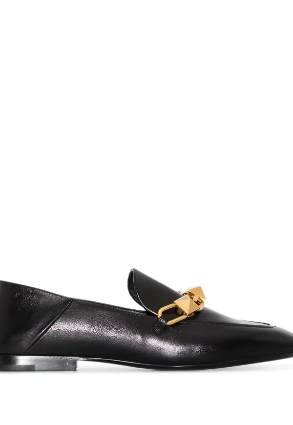 Valentino Garavani skinnloafers med nitar - Svart