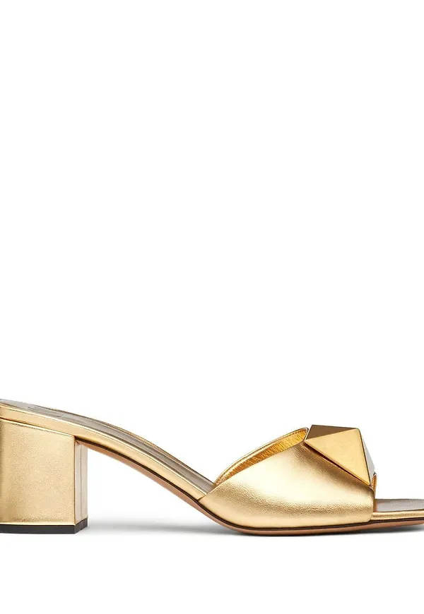 Valentino Garavani slip-ons med nitar - Guldfärgad
