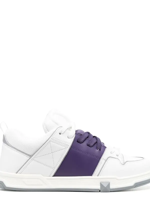 Valentino Garavani sneakers med färgblock - Vit