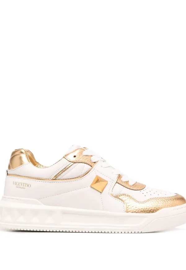 Valentino Garavani sneakers med logotyp - Vit