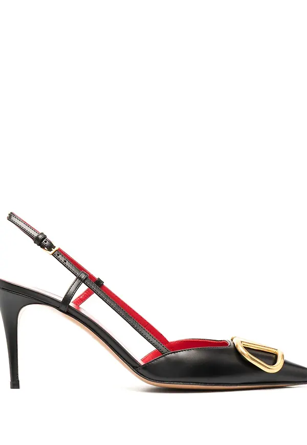 Valentino Garavani spetsiga pumps - Svart
