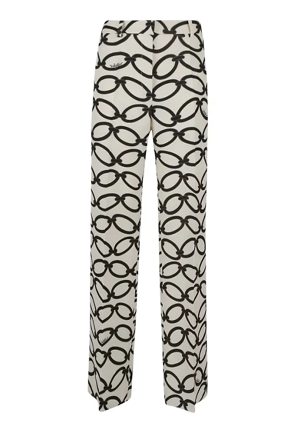Valentino Garavani Straight Trousers Vit, Dam