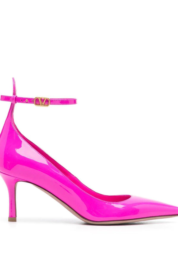 Valentino Garavani Tan-Go pumps med spetsig tå 70 mm - Rosa