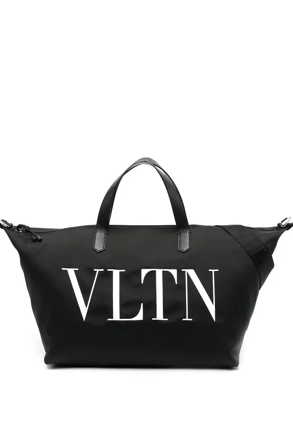 Valentino Garavani totebag med logotyp - Svart