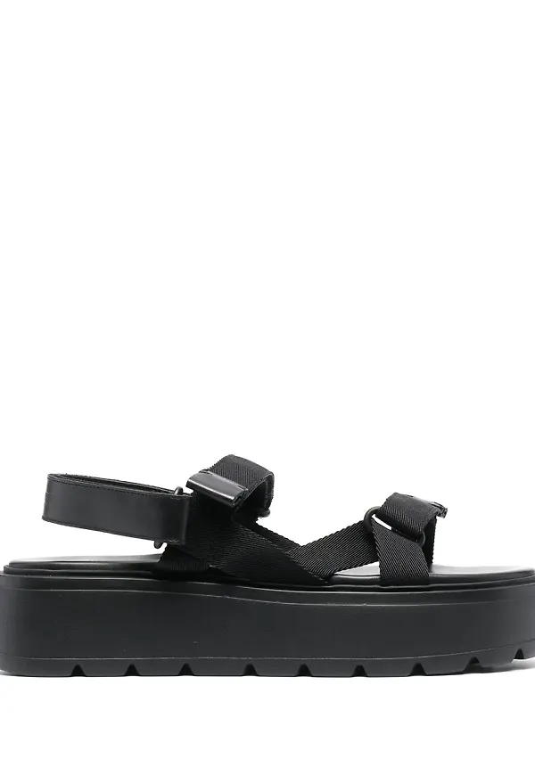 Valentino Garavani Uniqueform platåsandaler - Svart