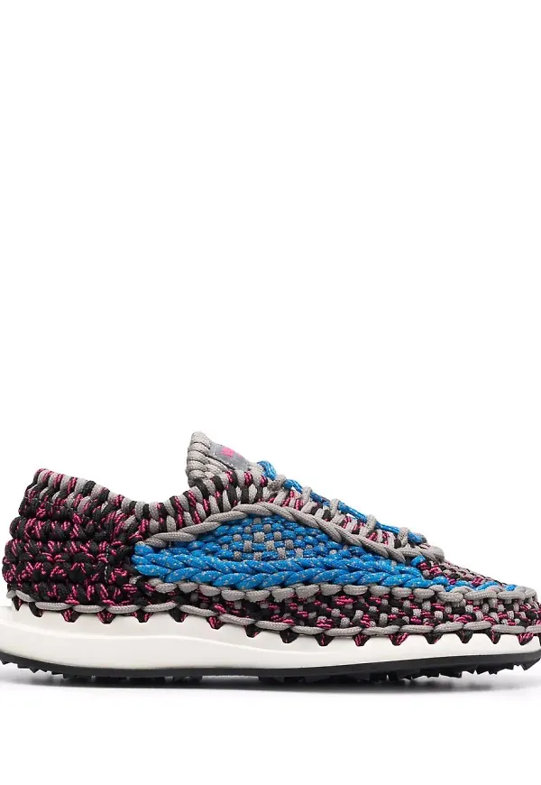 Valentino Garavani virkade låga sneakers - Blå