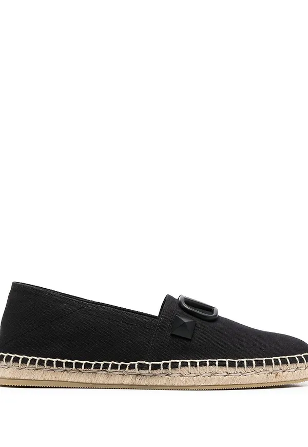 Valentino Garavani VLOGO espadrillos - Svart