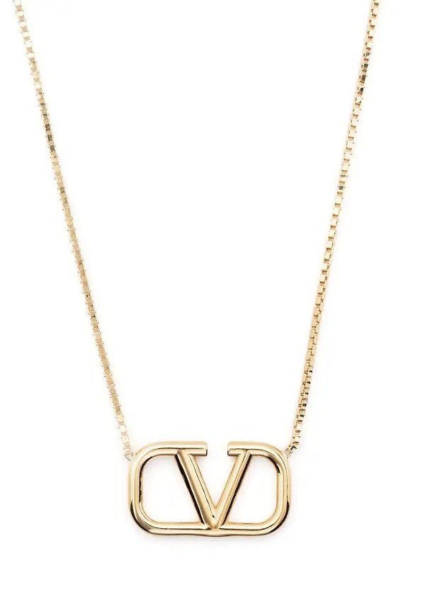 Valentino Garavani VLogo halsband - Guldfärgad