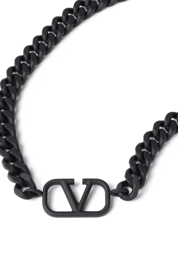 Valentino Garavani VLogo kedjehalsband - Svart