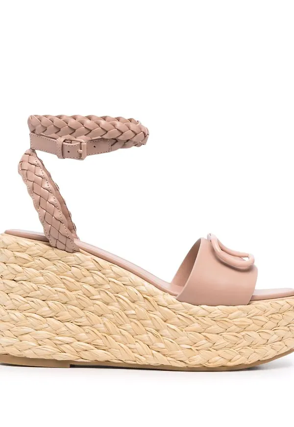 Valentino Garavani VLOGO kilklackssandaler - Rosa