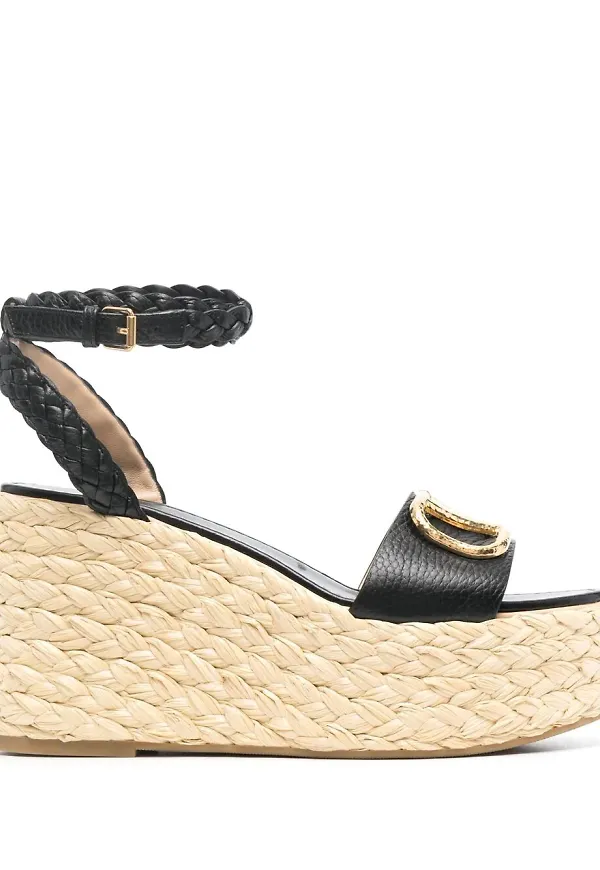 Valentino Garavani VLOGO kilklackssandaler - Svart