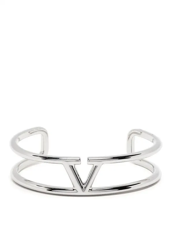 Valentino Garavani VLOGO Signature armband - Silverfärgad