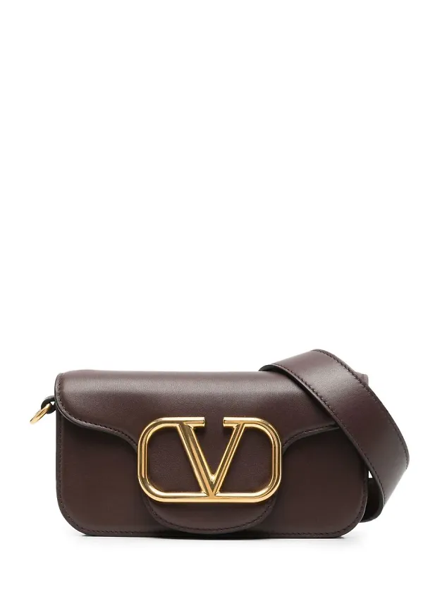 Valentino Garavani VLOGO Signature axelväska - Brun