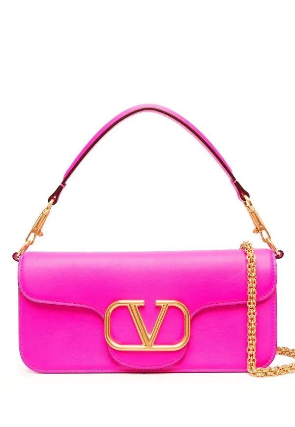 Valentino Garavani VLOGO Signature axelväska - Rosa